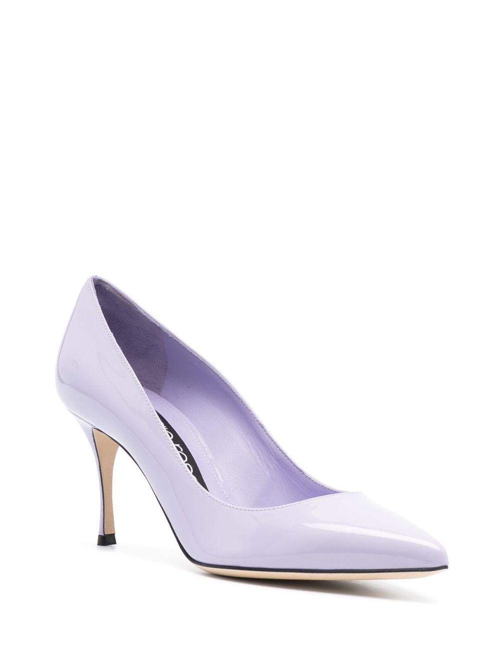 Sergio Rossi Pumps met puntige neus - Paars