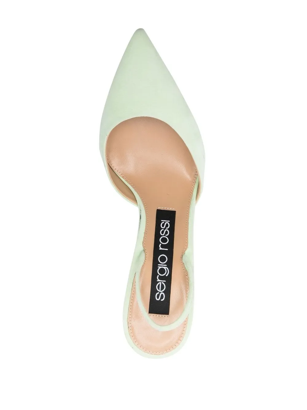 Sergio Rossi Pumps met puntige neus Groen