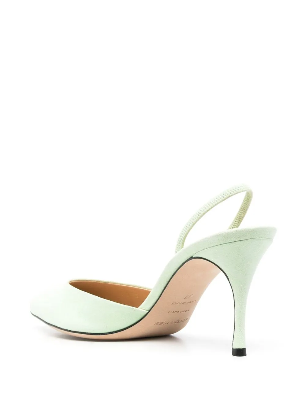 Sergio Rossi Pumps met puntige neus Groen