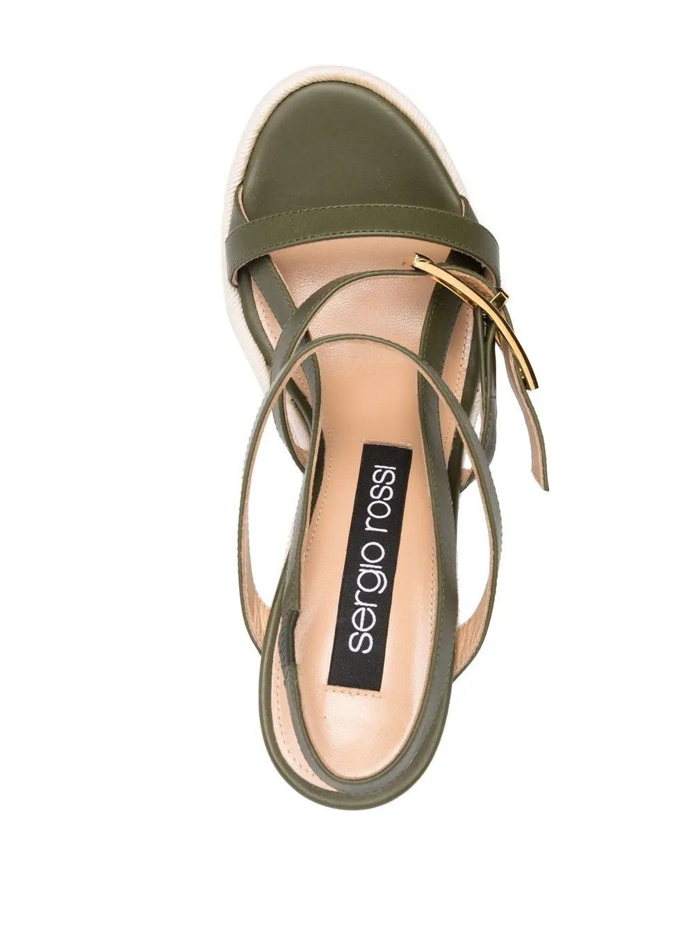 Sergio rossi wedge discount sandals