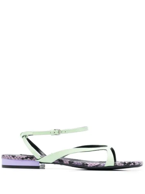 Sergio Rossi Sr Aracne snake-print sandals 