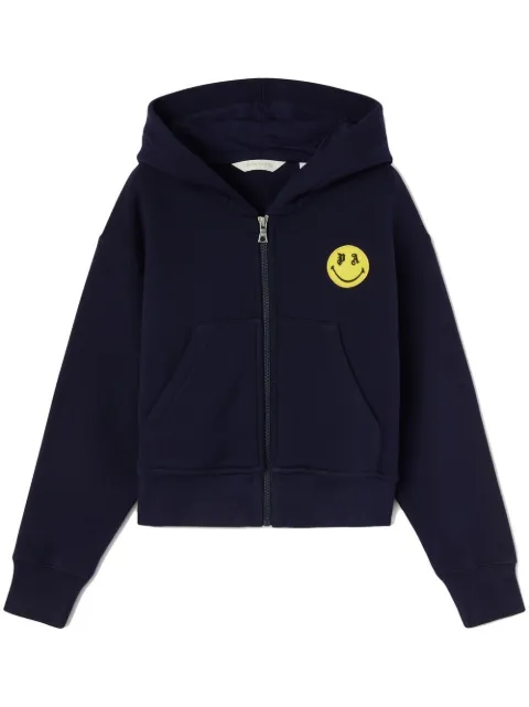 Palm Angels Kids Moletom de capuz com motivo Smiley