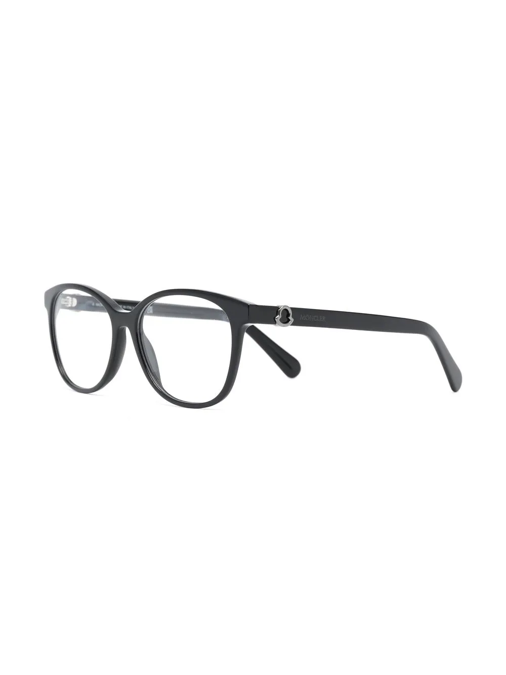 Moncler Eyewear Bril met logoplakkaat - Zwart