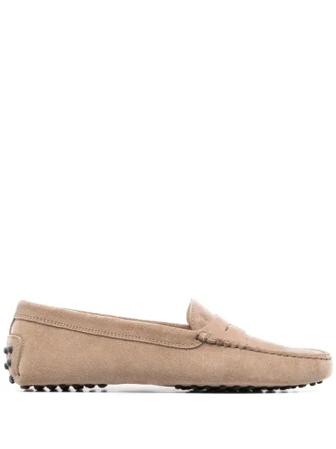Tod's suede slip-on loafers