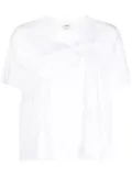 Jason Wu ruched cotton T-Shirt - White