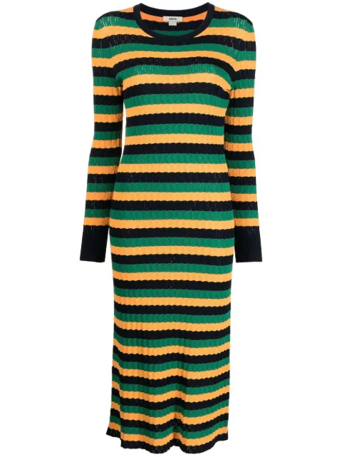 Jason Wu stripe-pattern knitted dress