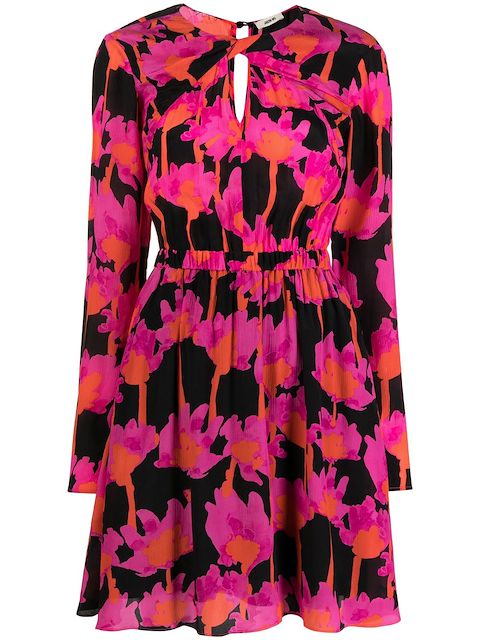 Jason Wu abstract-print twist-detail dress 