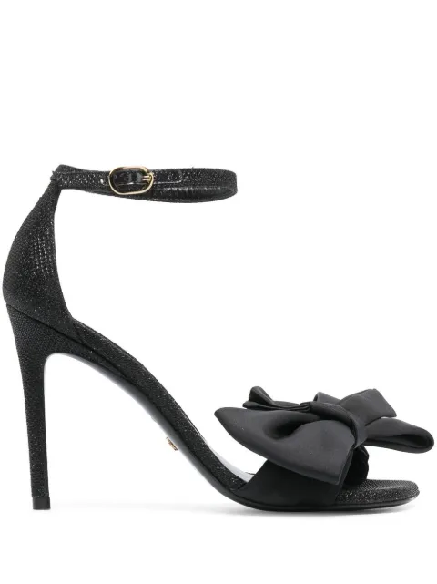 Stuart Weitzman sandalias con detalle de moño ytacón de 100mm