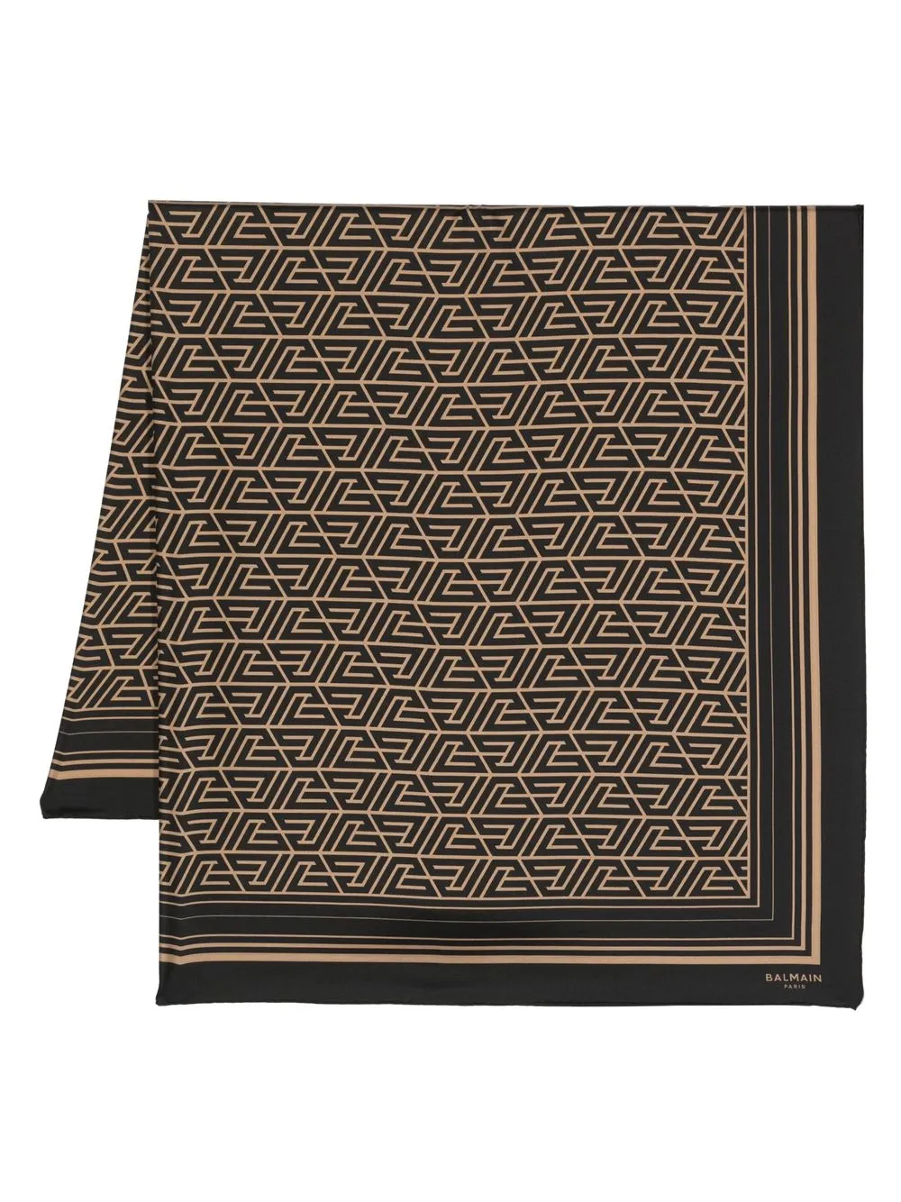 

Balmain monogram print scarf - Black