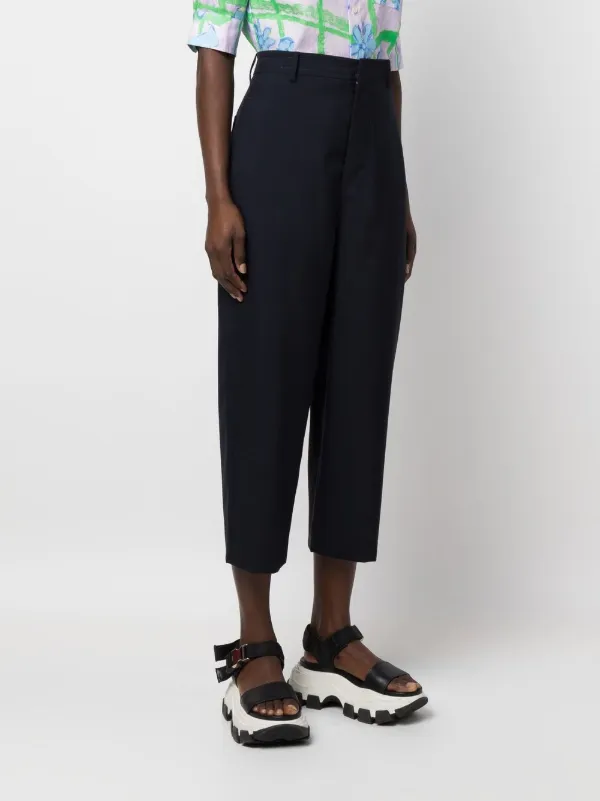 メイ　マルニ marni クロップドパンツ Marni クロップドパンツ | ブルー | FARFETCH JP