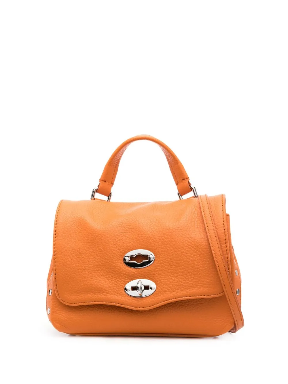 

Zanellato grained leather tote bag - Orange