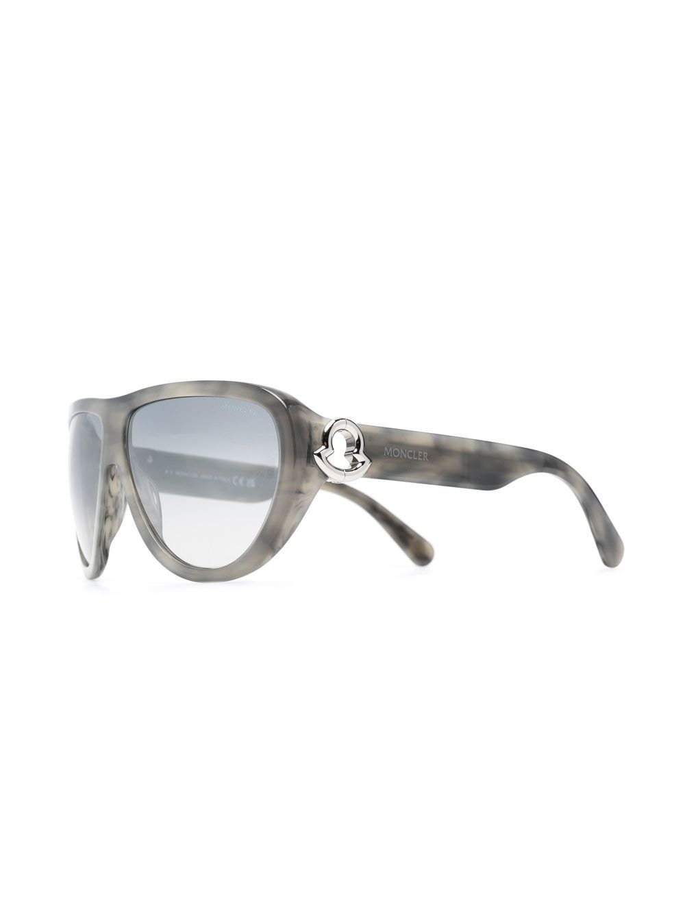 Moncler Eyewear Zonnebril met oversized montuur - Grijs