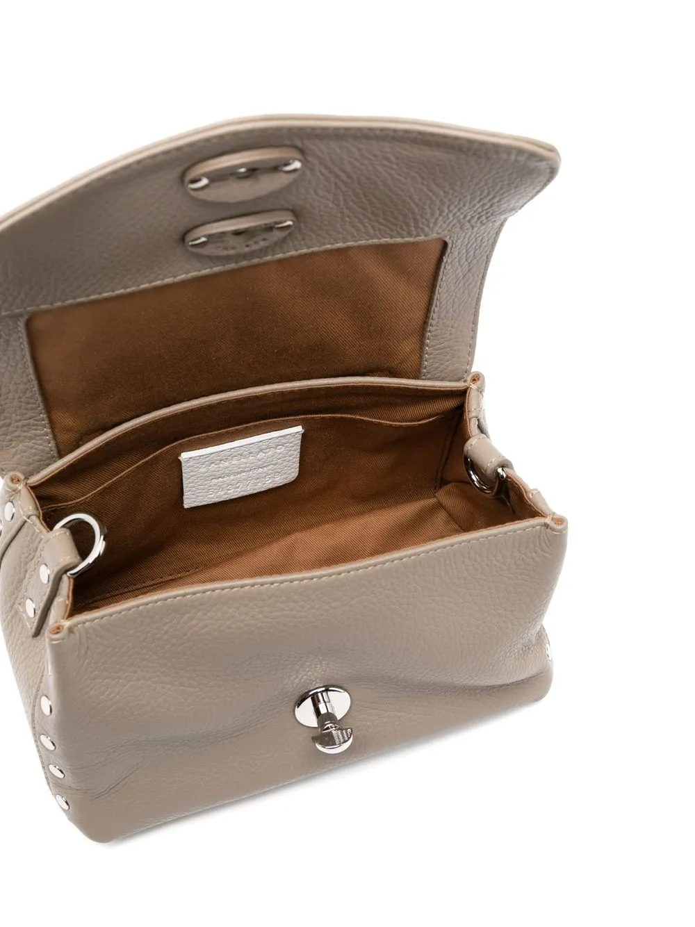 Zanellato Grained Leather Tote Bag In Brown