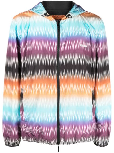 Missoni gradient zigzag-print hooded jacket