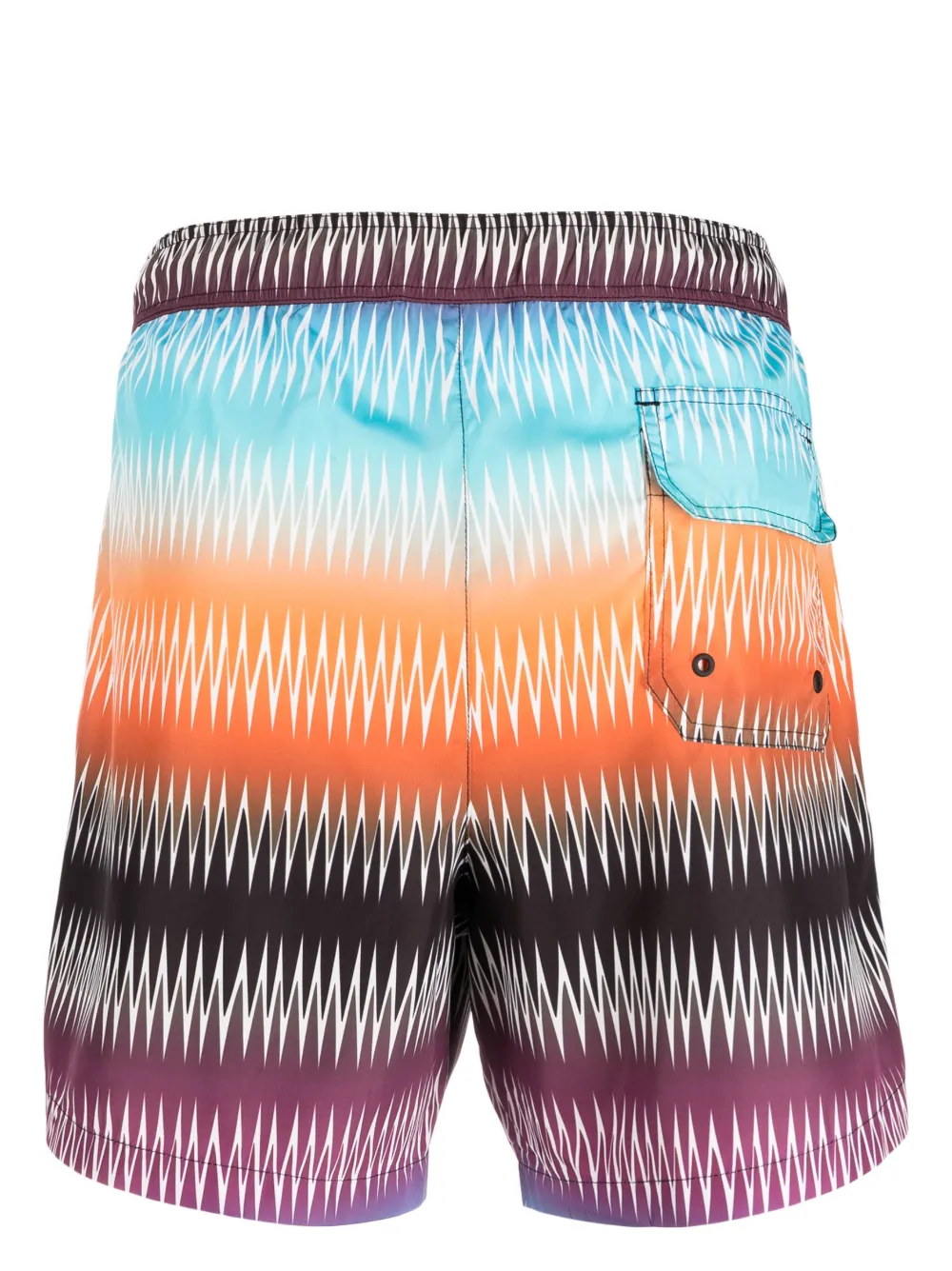 Missoni graphic-print swim shorts - Blauw