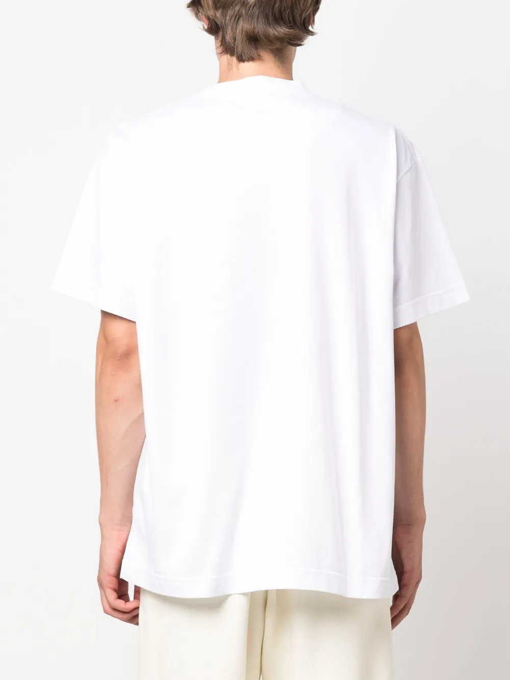 Shop Missoni Logo-print Cotton T-shirt In White