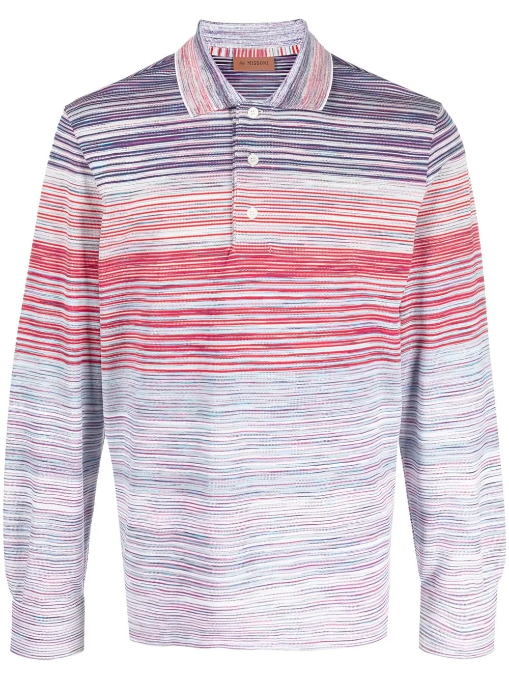 

Missoni playera tipo polo con rayas - Morado