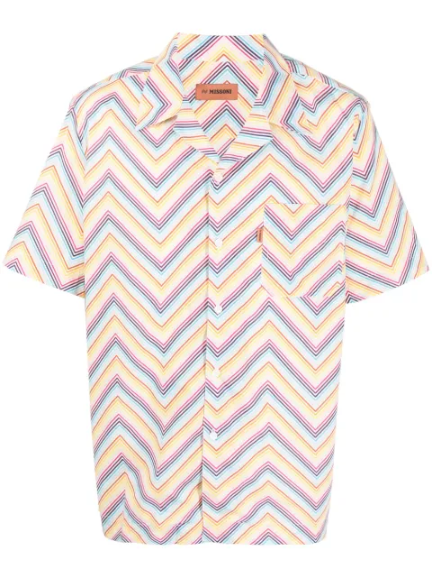 Missoni chevron print short-sleeve shirt