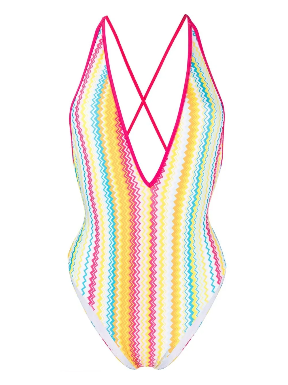 

Missoni criss-cross-back swimsuit - Pink