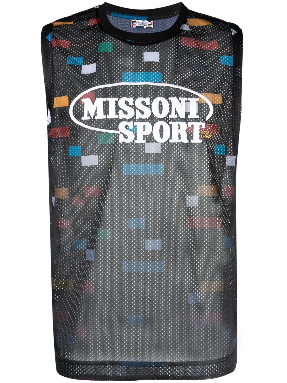 missoni débardeur à logo imprimé - noir