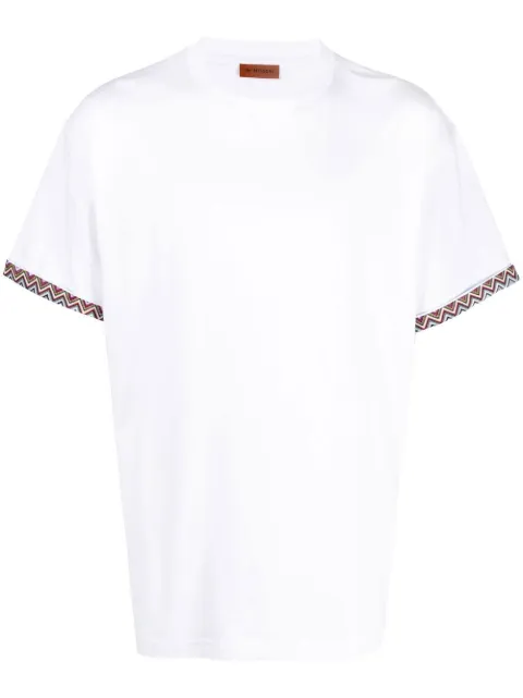 Missoni zigzag-edge detail T-shirt