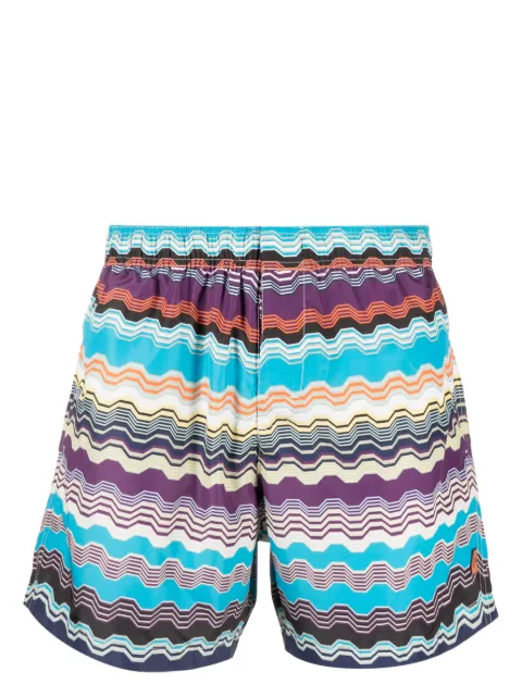 Missoni abstract-pattern swim shorts