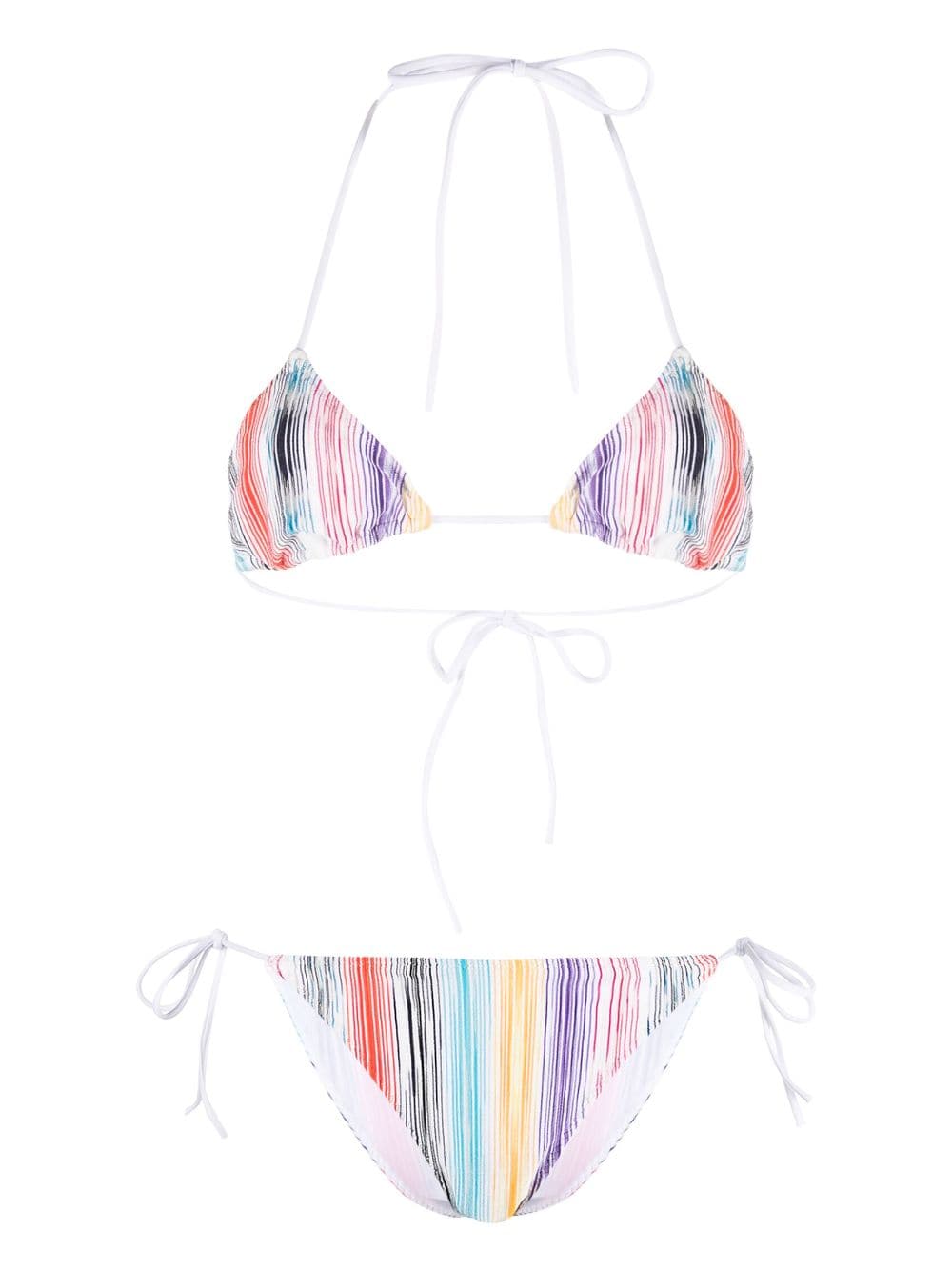 Missoni Stripe-detail Bikini In White