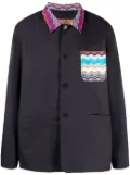 Missoni patch-pockets button-up shirt jacket - Black