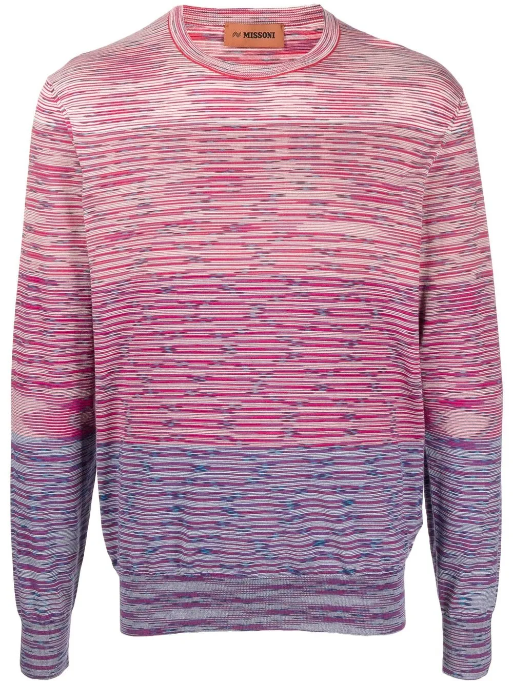 

Missoni fine-knit striped jumper - Pink