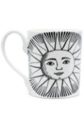 Fornasetti Sole porcelain mug - Black