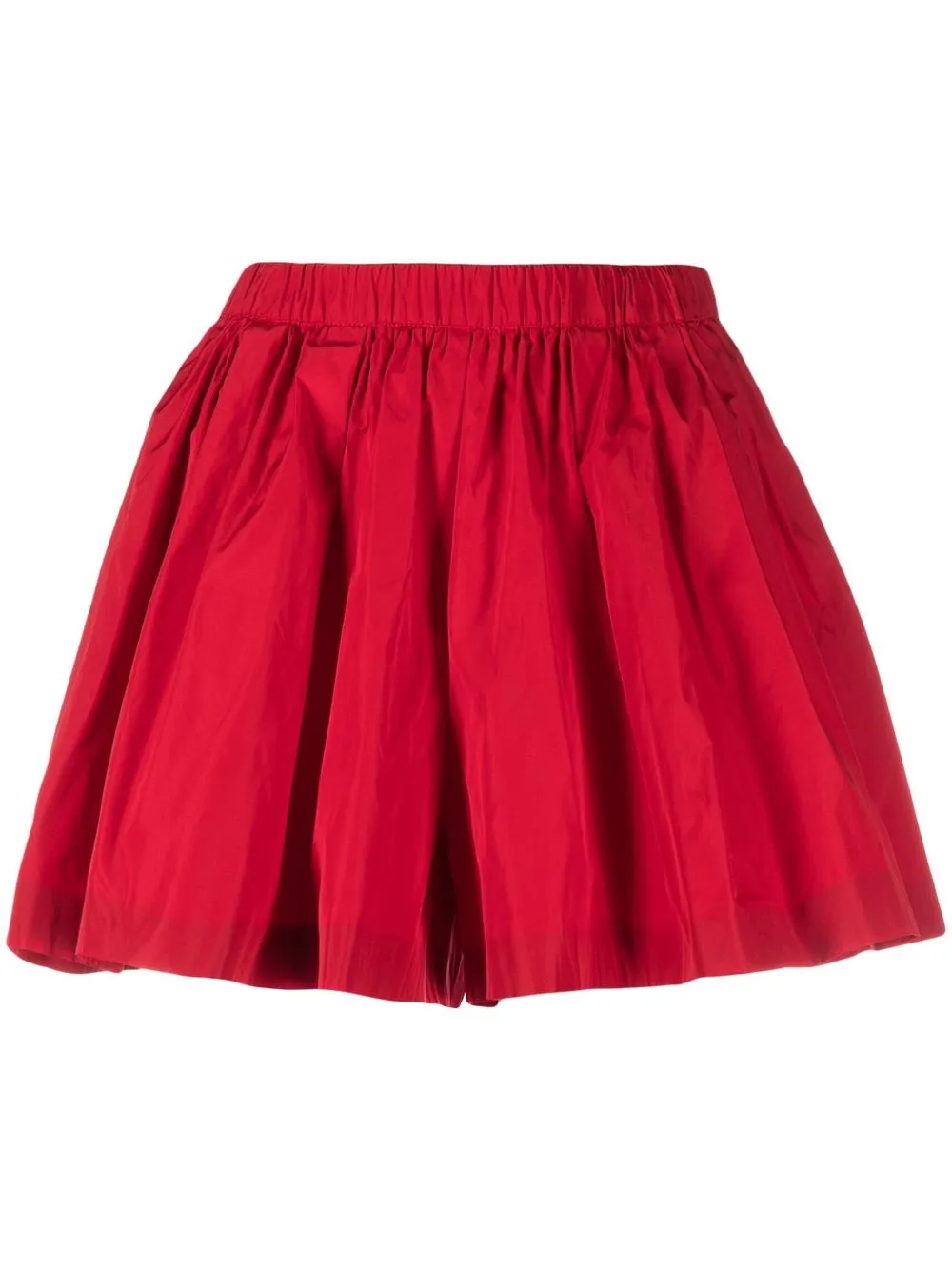 

RED Valentino shorts anchos con pinzas - Rojo