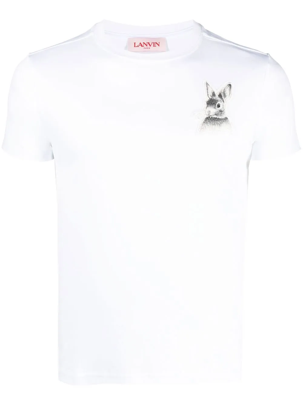 

Lanvin rabbit-print T-shirt - White