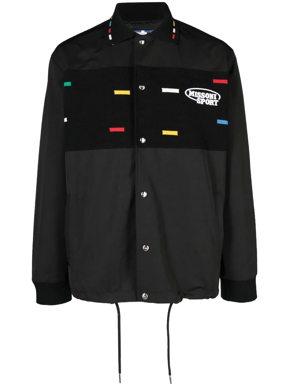 

Missoni Sport panelled shirt jacket - Black
