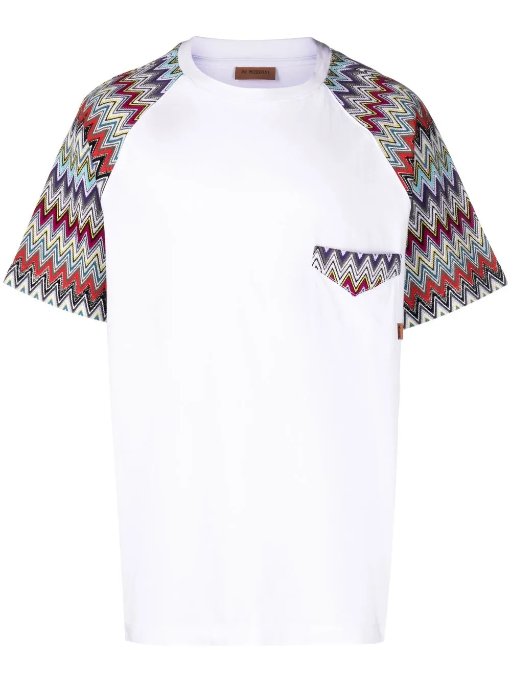 

Missoni playera con paneles en contraste - Blanco