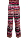 Missoni zigzag woven straight-leg trousers - Black