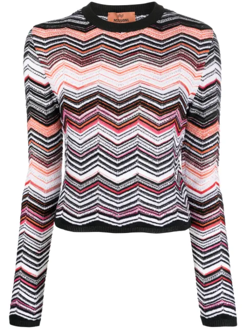 Missoni zigzag knitted sweater