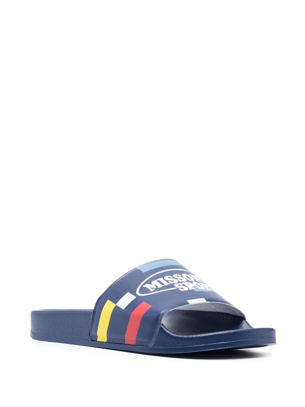 Missoni Slippers met logoprint - Blauw