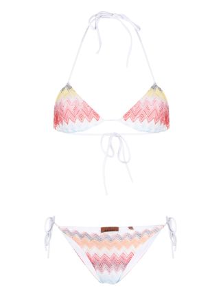 Missoni Zig Zag Knitted Bikini Set Farfetch