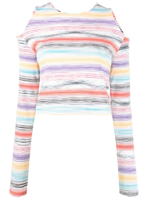 Missoni stripe-print knitted top
