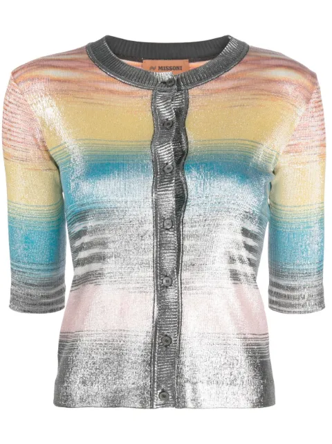 Missoni striped metallic cardigan
