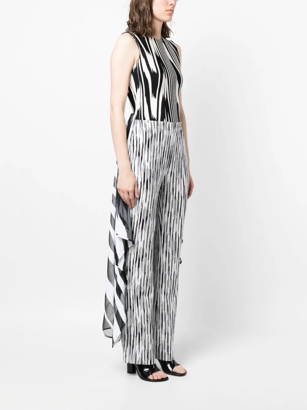 MISSONI ABSTRACT-PRINT SLEEVELESS BODYSUIT