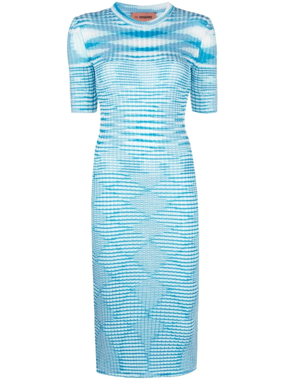 

Missoni striped knitted dress - Blue