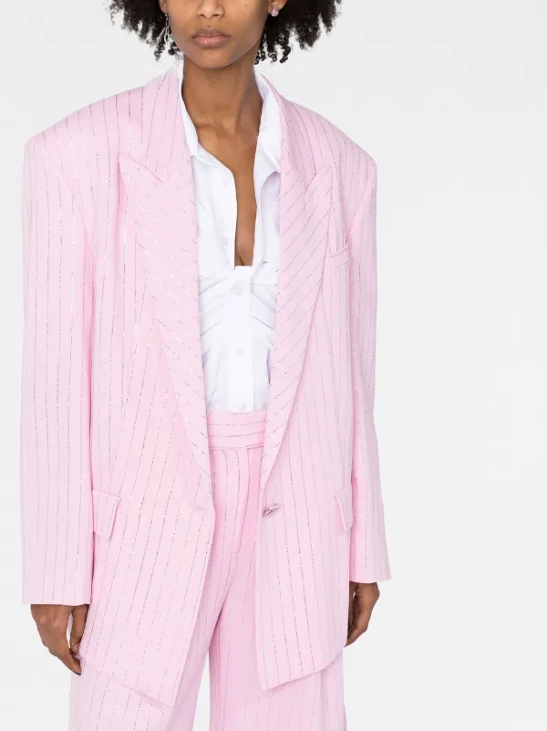 Pink on sale striped blazer