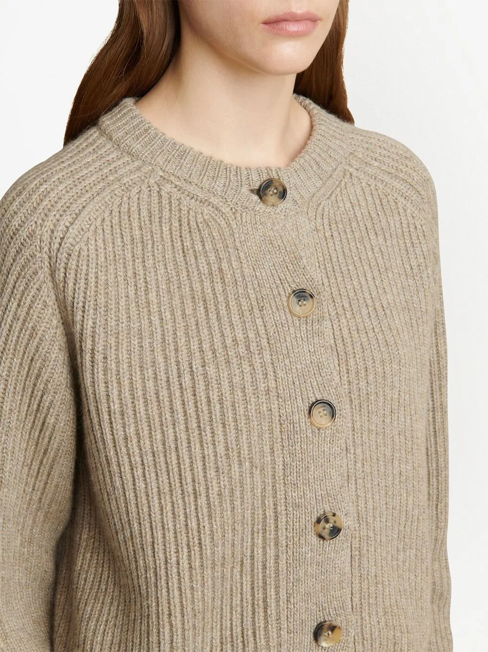 Thick cashmere knit cardigan main image 1