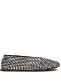 KHAITE The Marcy rhinestone ballerina shoes - Silver