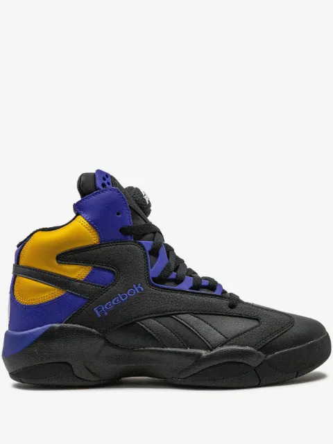 Reebok Shaq Attaq "Core Black/Bold Purple/Collegiate Gold" sneakers