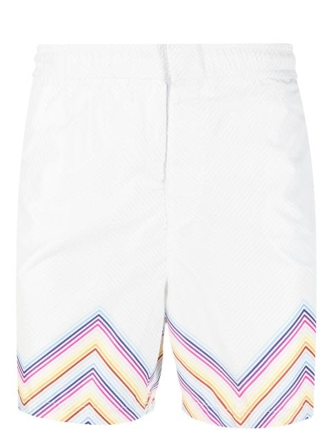 Missoni zig-zag print beach shorts