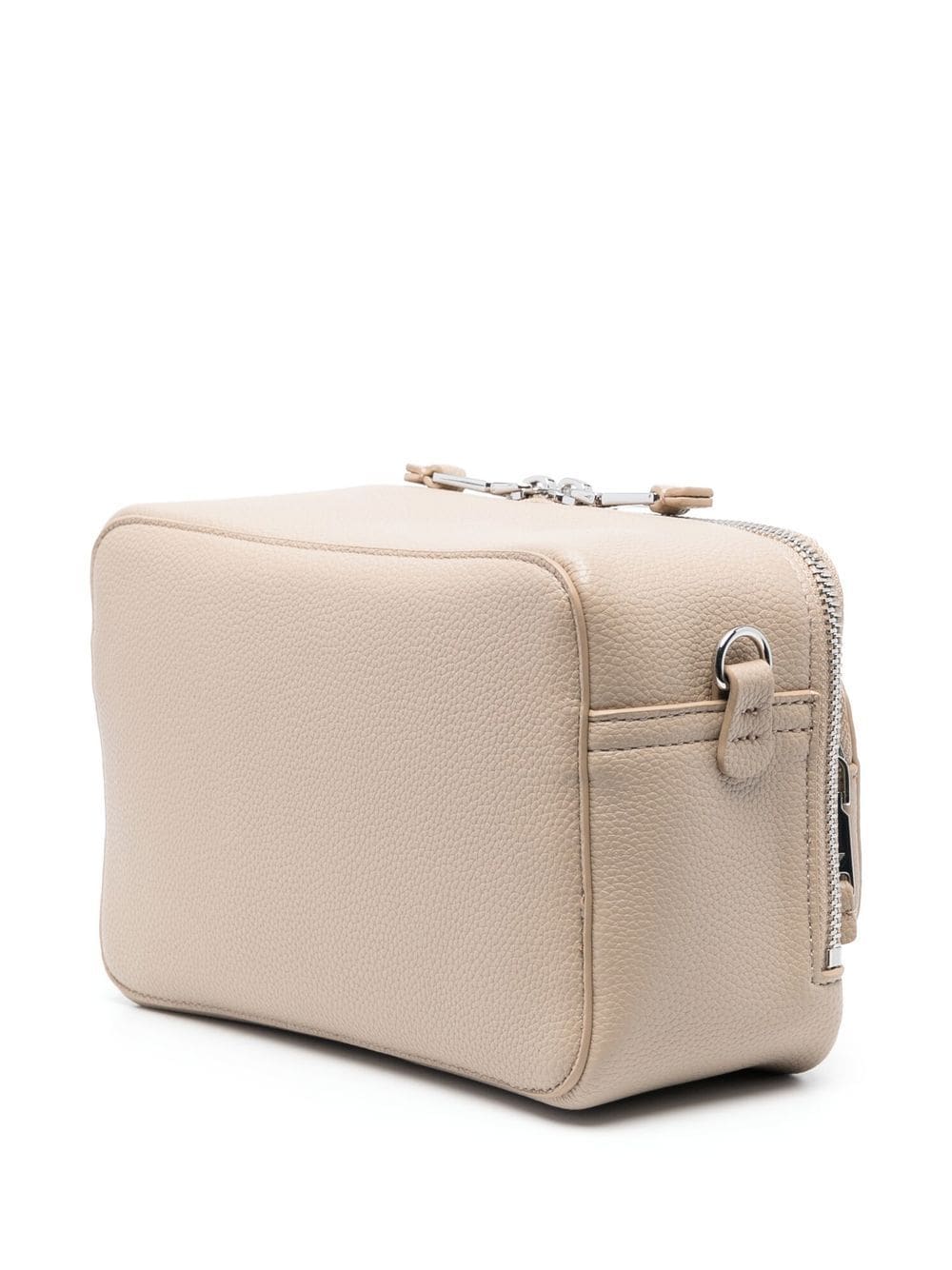 Shop Emporio Armani Zip-around Utility Shoulder Bag In Brown