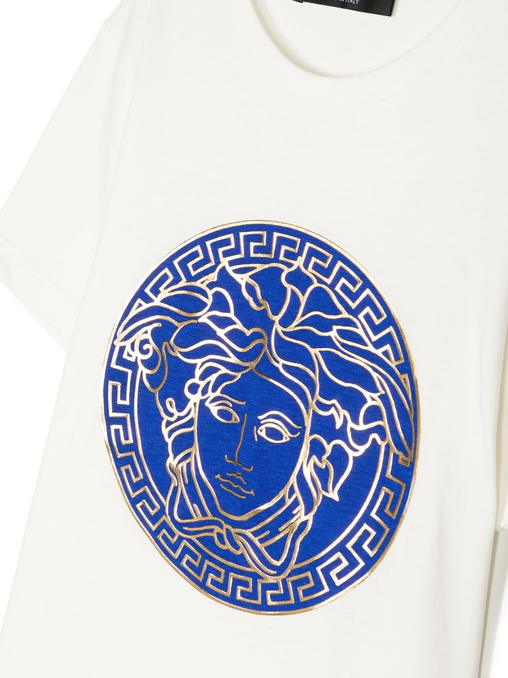 Shop Versace Medusa Head-print Short-sleeved T-shirt In White