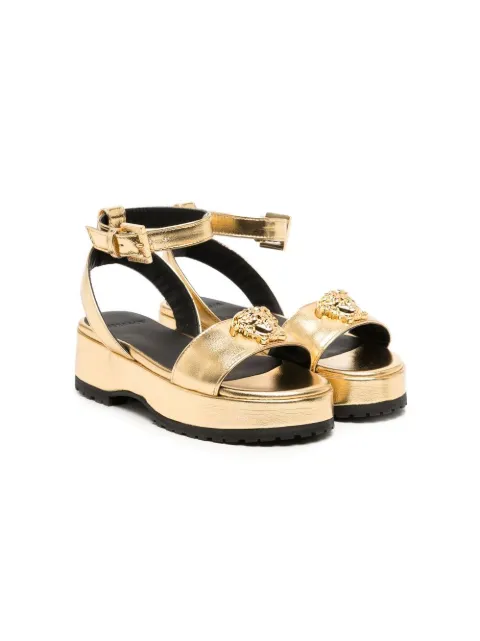 Versace Kids sandales à motif cœur Medusa